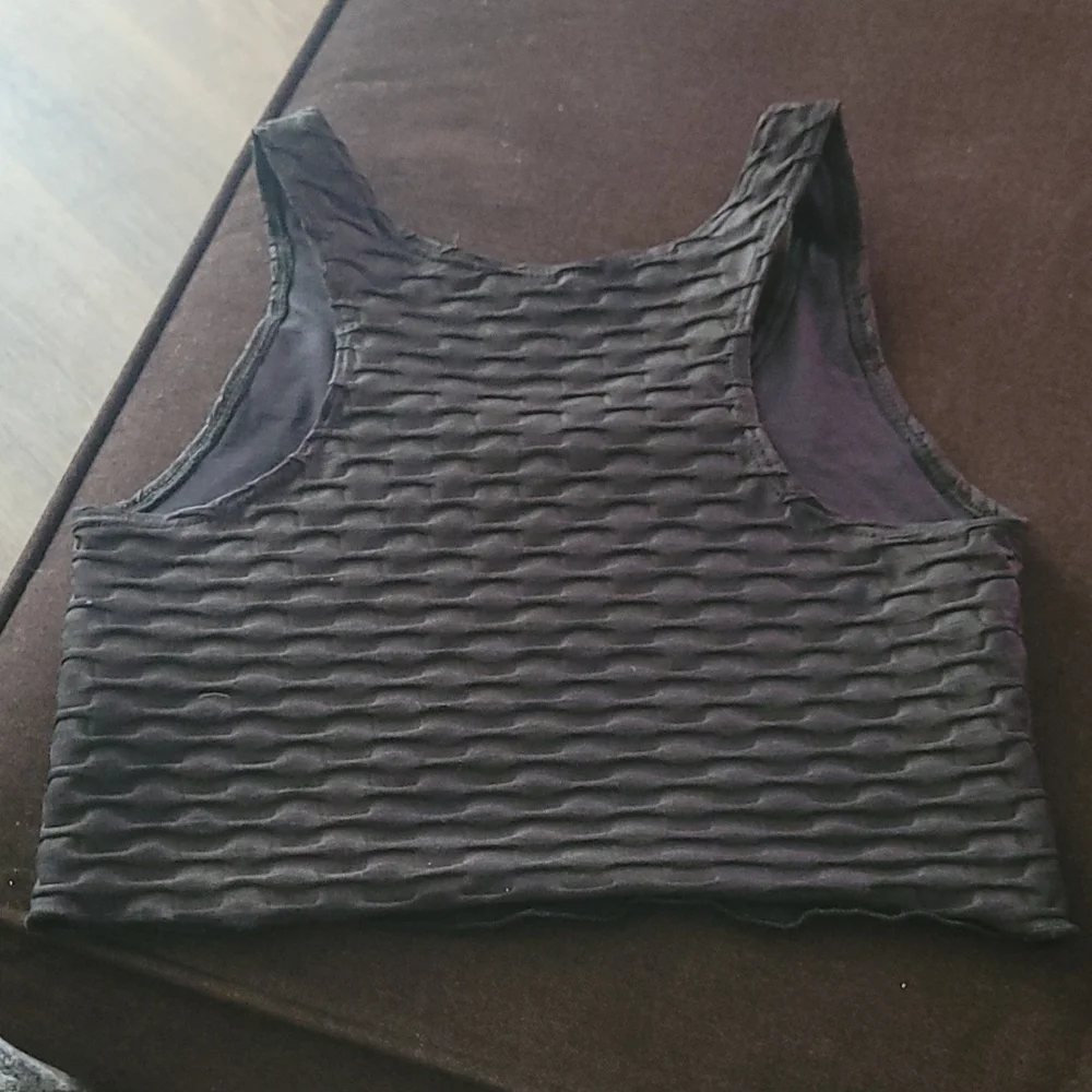 Brand New* Booty by Brabants Graphite Chrome OSFM Cropped Tank - Picture 2 of 2